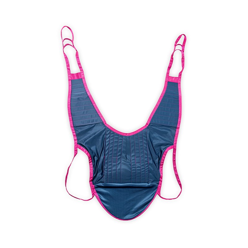 U sling with head support: Medacure U-shaped Hoyer lift sling, 660 lb