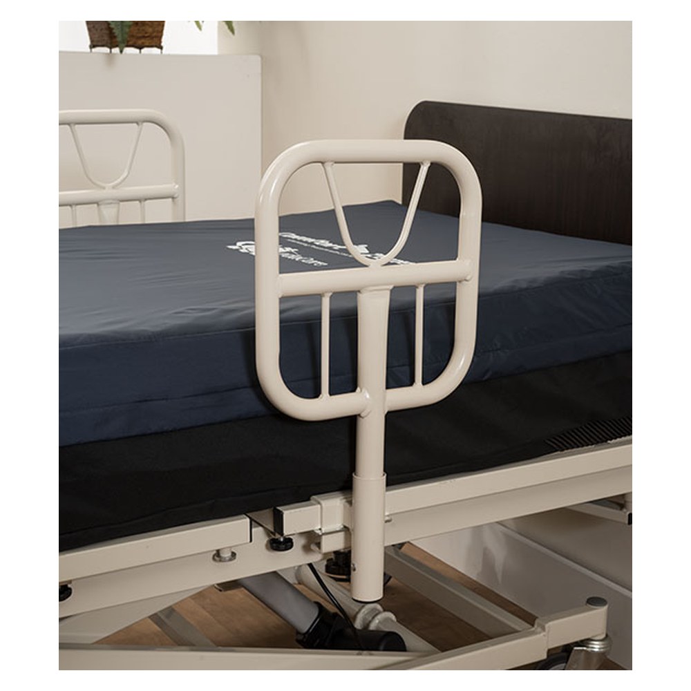 Medacure universal Q-bar mounted on a hospital bed
