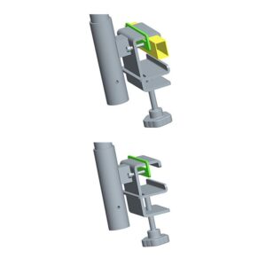 Medacure UQB950 mounting adapters for bed frames
