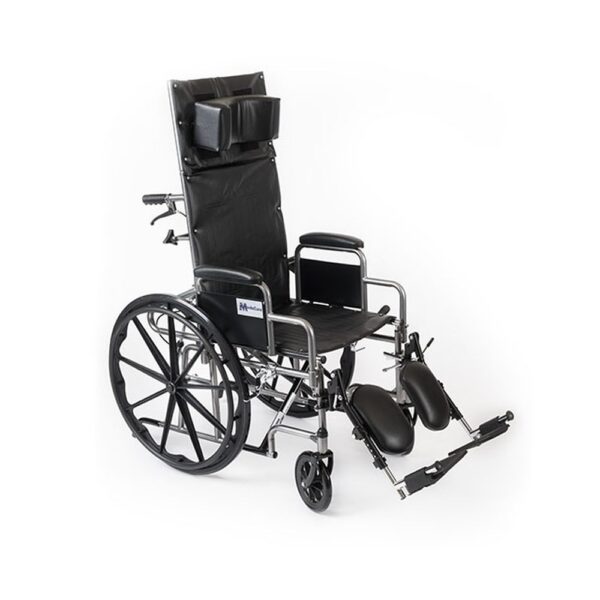 Medacure Wings reclining wheelchair with elevating leg rests