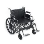 Medacure Wings K7 Bariatric Wheelchair – 22" or 24" Wide, 500 lb Heavy Duty Wheelchair, Swing-Away or Elevating Leg Rests