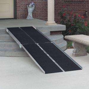 PVI Bariatric Multifold Mobility Scooter Ramp for wheelchairs and mobility scooters - Best mobility scooter ramps for home use