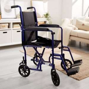 McKesson Lightweight Transport Chair Aluminum Frame - Image 5