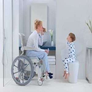 Invacare Aquatec Ocean Ergo XL Self Propel Shower Commode - Image 7