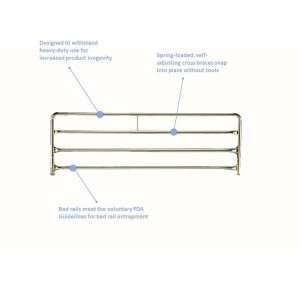 Invacare Reduced Gap Full LGT Bed Rails - Image 2