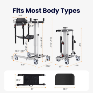 VOCIC AY06 Power Lift Chair for Elderly Transfers – Electric Patient Lift Transfer Chair - Image 4