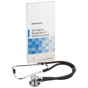 McKesson Sprague Stethoscope, Double-Sided Chestpiece - Black - Image 4