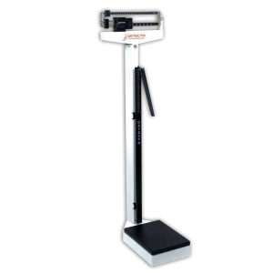 Detecto medical weight scale with height rod – professional 400 lb balance beam physician scale