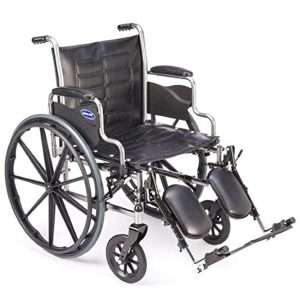 Invacare Swing-Away Elevating Legrests, Composite Footplates, Padded Calf Pads - Image 4