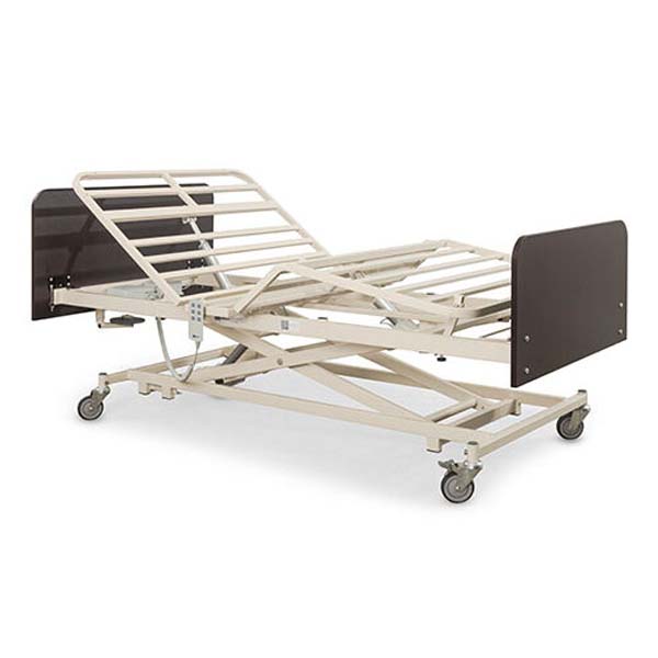 MedaCure beds hospital bed for elderly at home with 4-function electric control and expandable width.