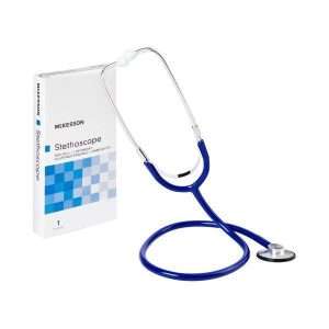 McKesson Classic Stethoscope, Single Head Chestpiece - Royal Blue - Image 3