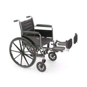 Invacare Swing-Away Elevating Legrests, Composite Footplates, Padded Calf Pads - Image 3