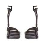 Invacare Swing-Away Footrests Aluminum Footplates with Heel Loops