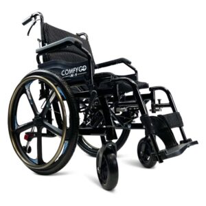 ComfyGo X-1 Manual Lightweight Wheelchair – Quick-Release Wheels, Travel-Friendly, Durable Frame 6 ComfyGo X-1 Manual Lightweight Wheelchair – Quick-Release Wheels, Travel-Friendly, Durable Frame - Image 2
