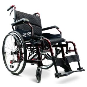 ComfyGo X-1 Manual Lightweight Wheelchair – Quick-Release Wheels, Travel-Friendly, Durable Frame 9 ComfyGo X-1 Manual Lightweight Wheelchair – Quick-Release Wheels, Travel-Friendly, Durable Frame - Image 5