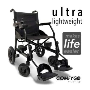 ComfyGo X-Lite Ultra Lightweight Foldable Electric Wheelchair – Compact Travel Power Chair - Image 1