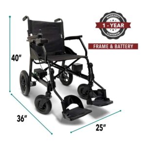 ComfyGo X-Lite Ultra Lightweight Foldable Electric Wheelchair – Compact Travel Power Chair - Image 13