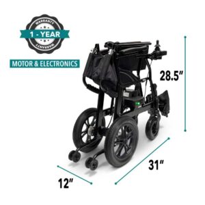 ComfyGo X-Lite Ultra Lightweight Foldable Electric Wheelchair – Compact Travel Power Chair - Image 14
