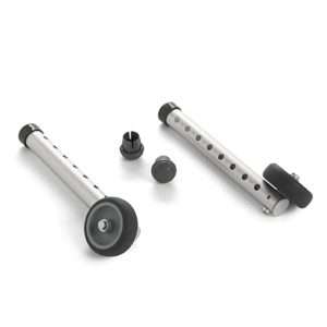 invacare-3-single-fixed-wheel-attachments-with-rear-glide-tips