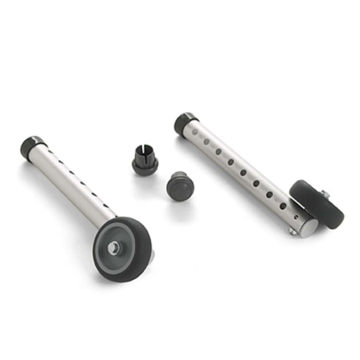 invacare-3-single-fixed-wheel-attachments-with-rear-glide-tips