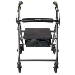 McKesson Lightweight Rollator Walker – Folding Aluminum Frame | Available in Black, Blue, Green, Red, and Silver - Image 8