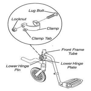 Invacare Non Removable Foot/Legrest - Image 1