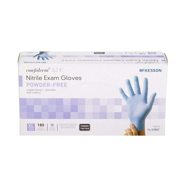 McKesson Exam Glove Confiderm® 3.5C X-Large NonSterile Nitrile